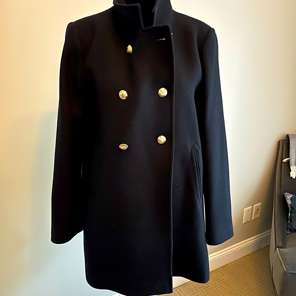 Navy Blue Cape style coat